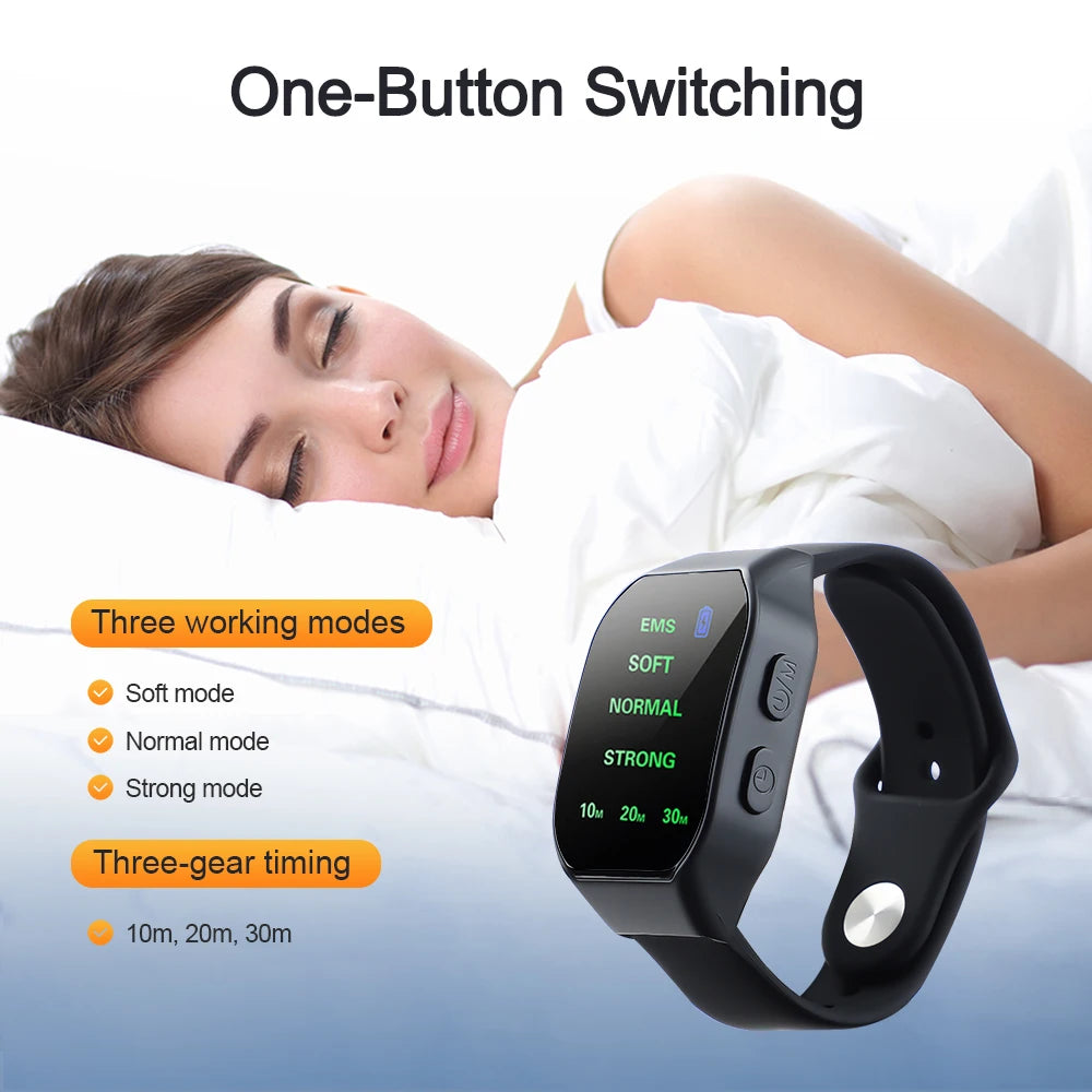Smart Sleep Aid Watch EMS Microcurrent Pulse Sleeping Help Wristband Insomnia Hypnosis Device Pressure Relief Sleeping Watch