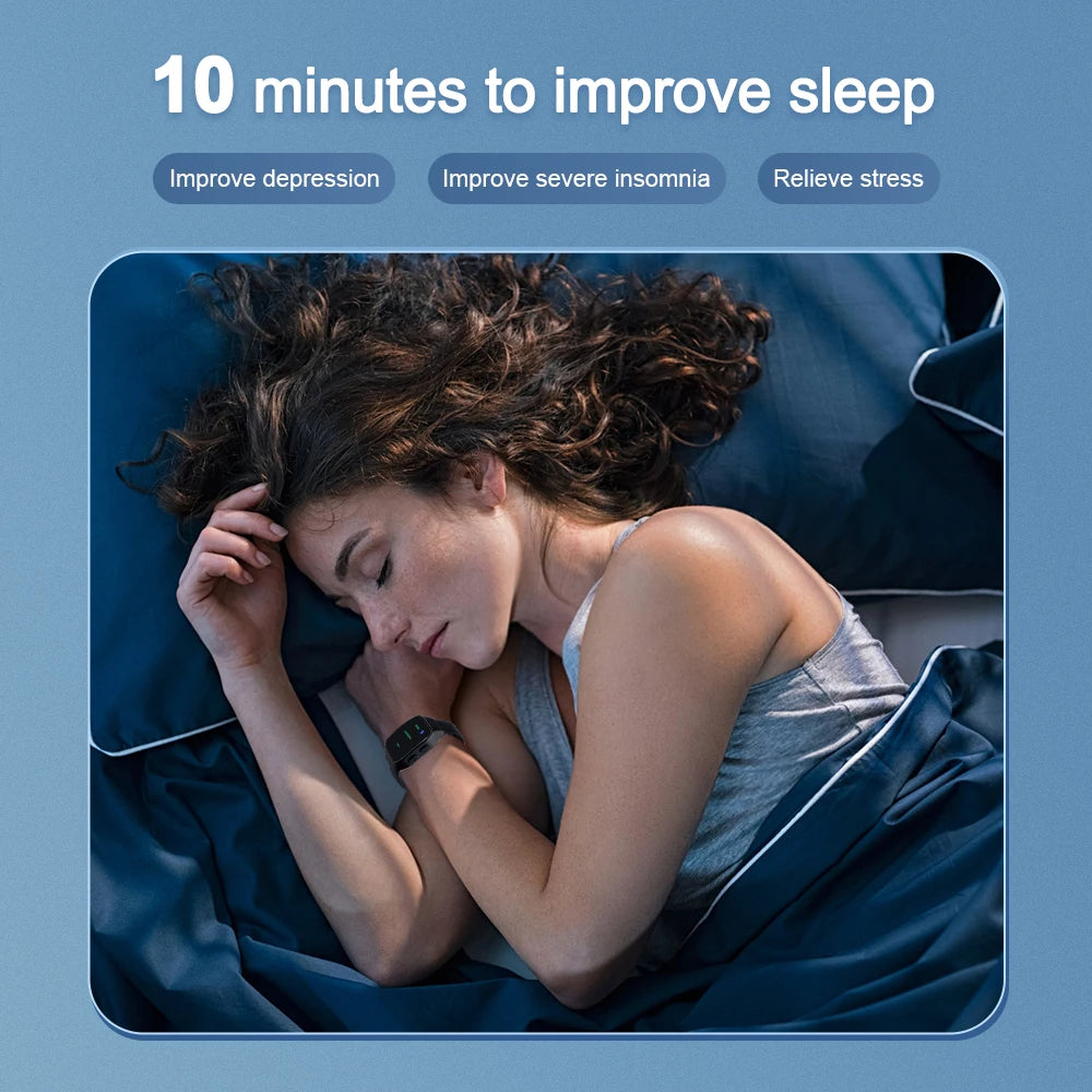 Smart Sleep Aid Watch EMS Microcurrent Pulse Sleeping Help Wristband Insomnia Hypnosis Device Pressure Relief Sleeping Watch